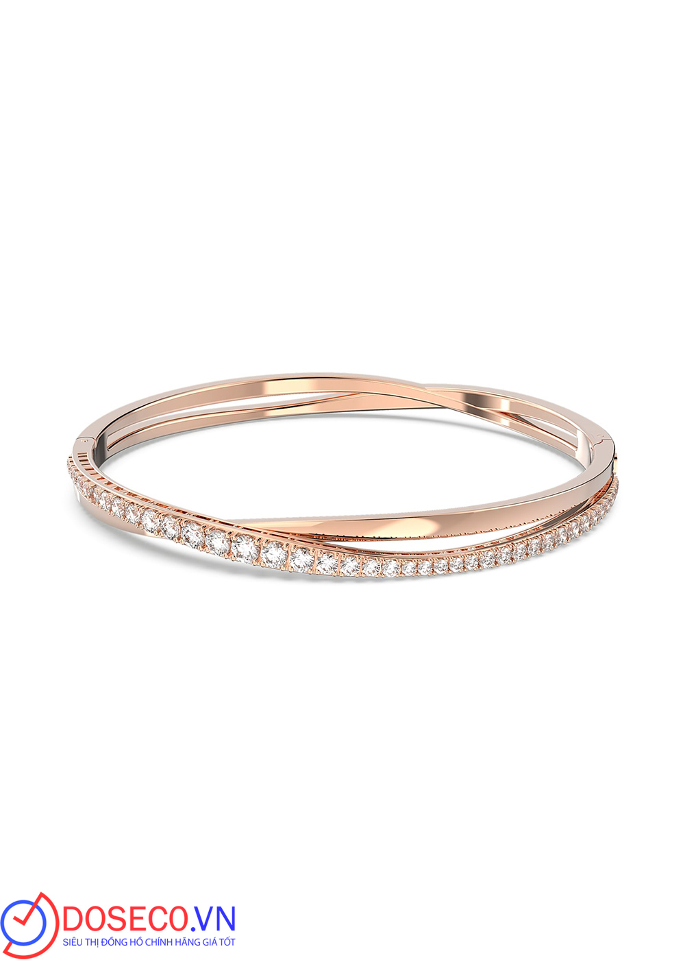Vòng Twist Swarovski màu vàng hồng - Swarovski Twist bracelet